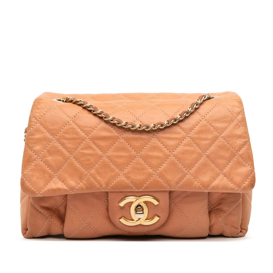 Chanel Small Aged Calfskin Chic Quilt Flap