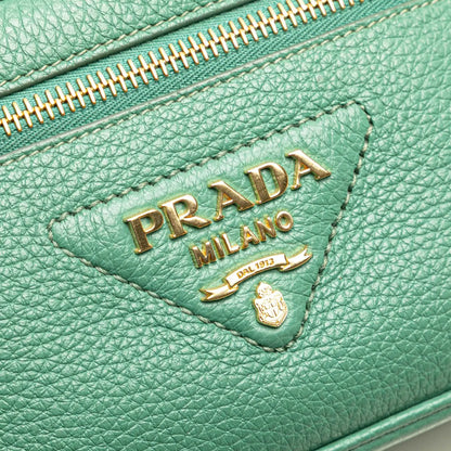 Prada Mini Vitello Daino Vanity Top Handle Bag