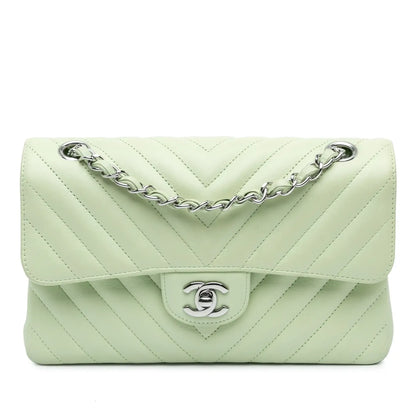 Chanel Small Classic Chevron Lambskin Double Flap