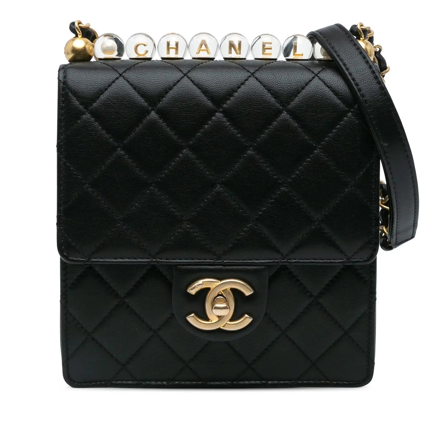 Chanel Small Lambskin Chic Pearls Flap