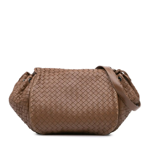 Bottega Veneta Nappa Intrecciato Flap Crossbody