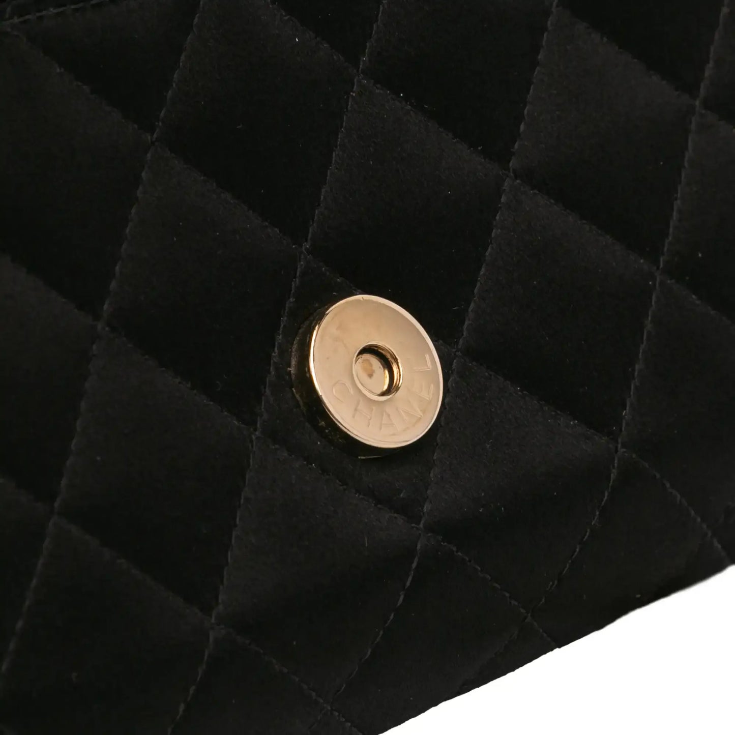 Chanel CC Quilted Satin Butterfly Chain Clutch