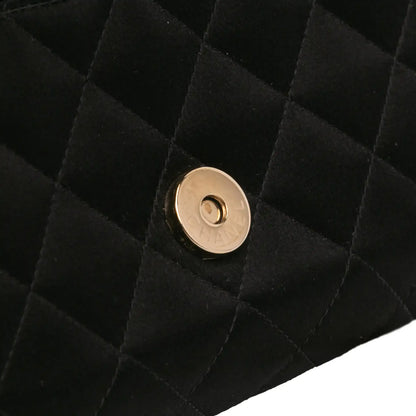Chanel CC Quilted Satin Butterfly Chain Clutch