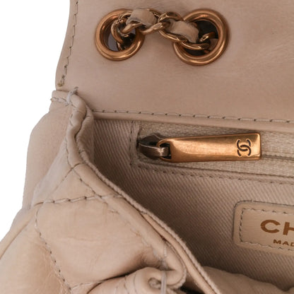 Chanel Small Aged Calfskin Bubble CC Flap