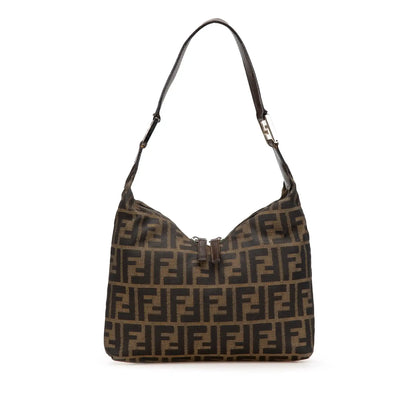 Fendi Zucca Canvas Shoulder Bag