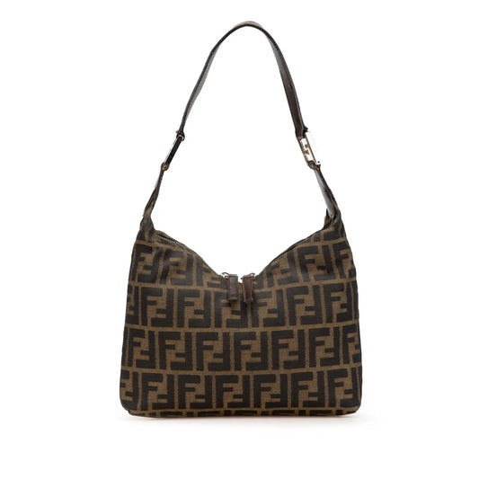 Fendi Zucca Canvas Shoulder Bag