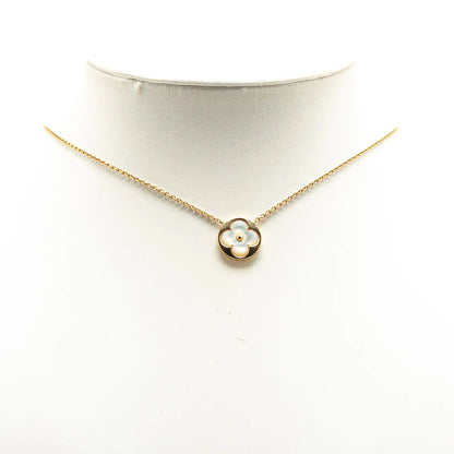 Louis Vuitton 18K Yellow Gold and Mother of Pearl Monogram Color Blossom Sun Necklace