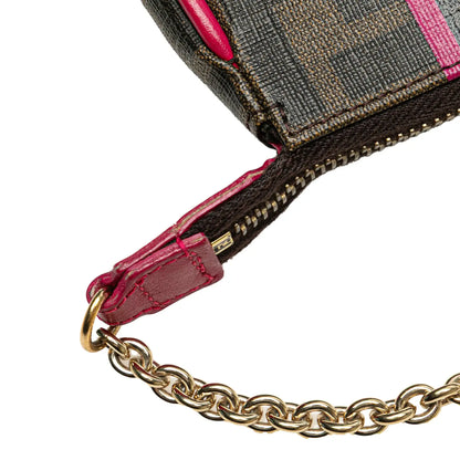 Fendi Zucca Spalmati Chain Pochette