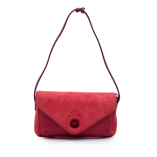 Loewe Suede and Leather Shoulder Bag