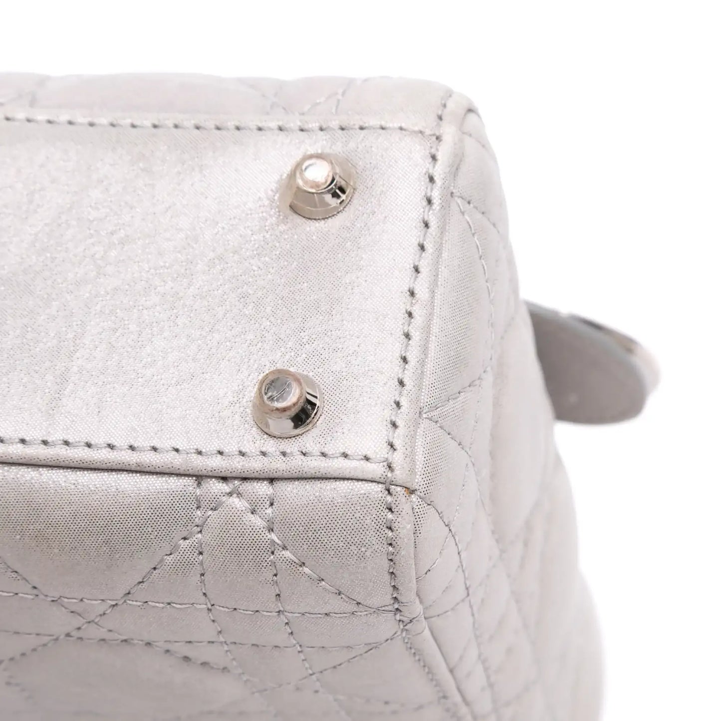 Dior Mini Iridescent Lambskin Cannage Lady Dior