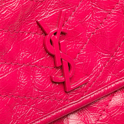 Saint Laurent Baby Crinkled Calfskin Monogram Niki Bag