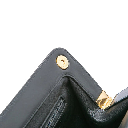 Chanel CC Quilted Lambskin Frame Clutch