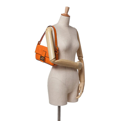 Fendi Leather Baguette Satchel