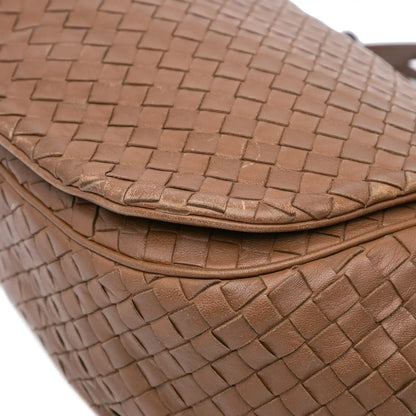 Bottega Veneta Nappa Intrecciato Flap Crossbody