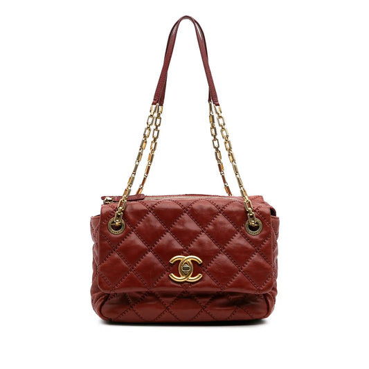 Chanel CC Quilted Calfskin Ultimate Stitch Retro Chain Flap