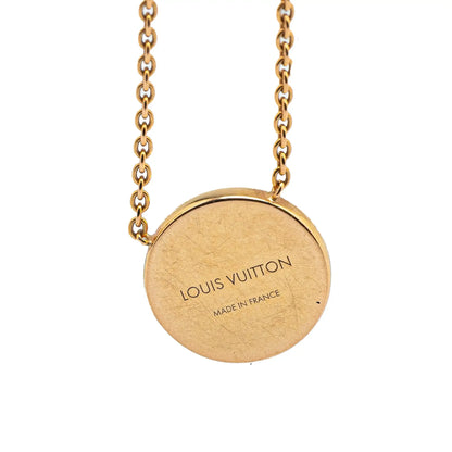 Louis Vuitton 18K Yellow Gold and Mother of Pearl Monogram Color Blossom Sun Necklace