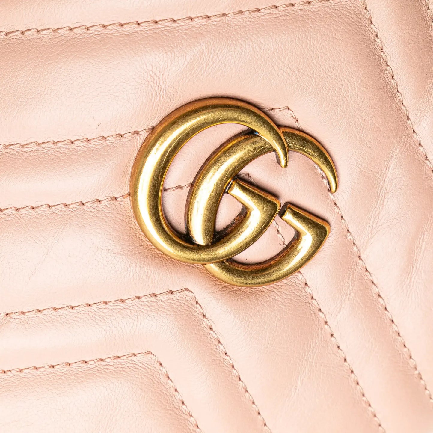 Gucci Small GG Marmont Leather Matelasse Bucket Bag