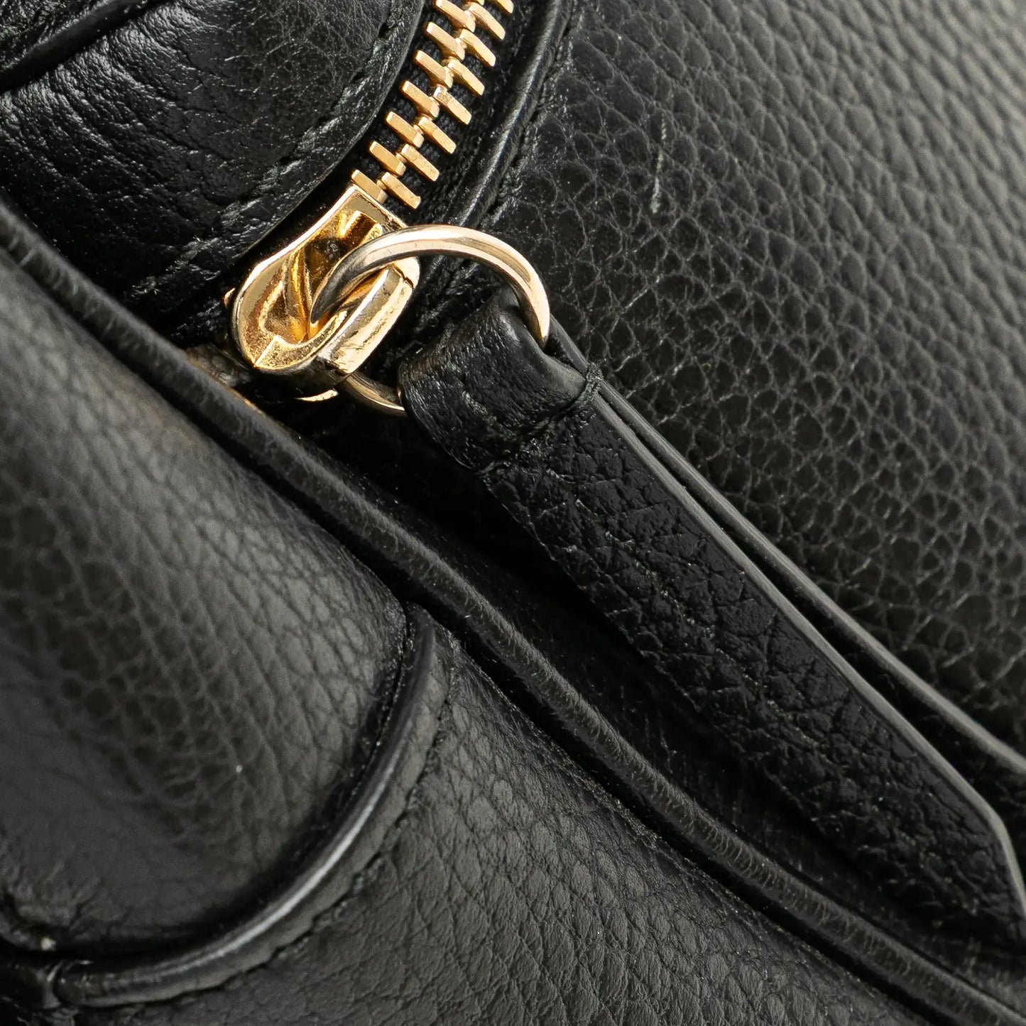 Gucci Pebbled Calfskin Soho Chain Backpack