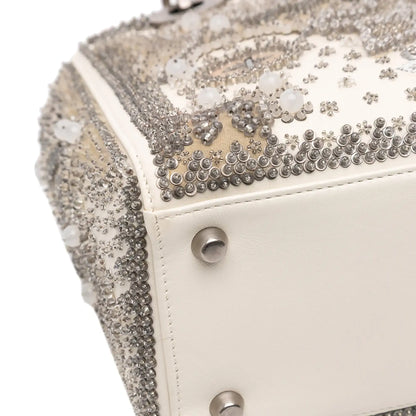 Dior Medium Lambskin Embroidered and Beaded Lady D Lite