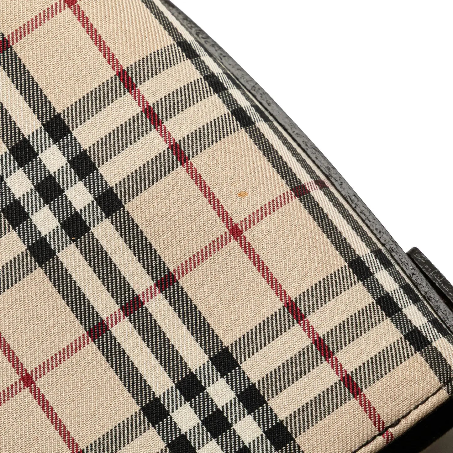 Burberry House Check Canvas Flap Shoulder Bag