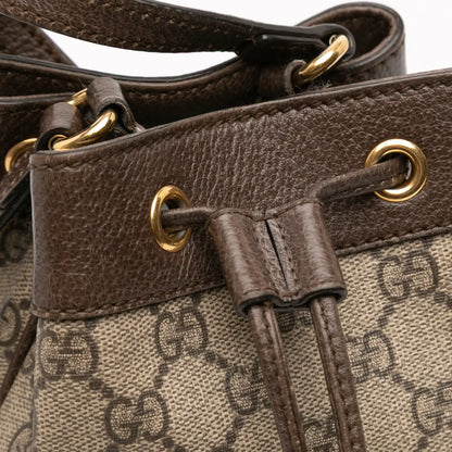 Gucci Mini GG Supreme Web Ophidia Bucket Bag