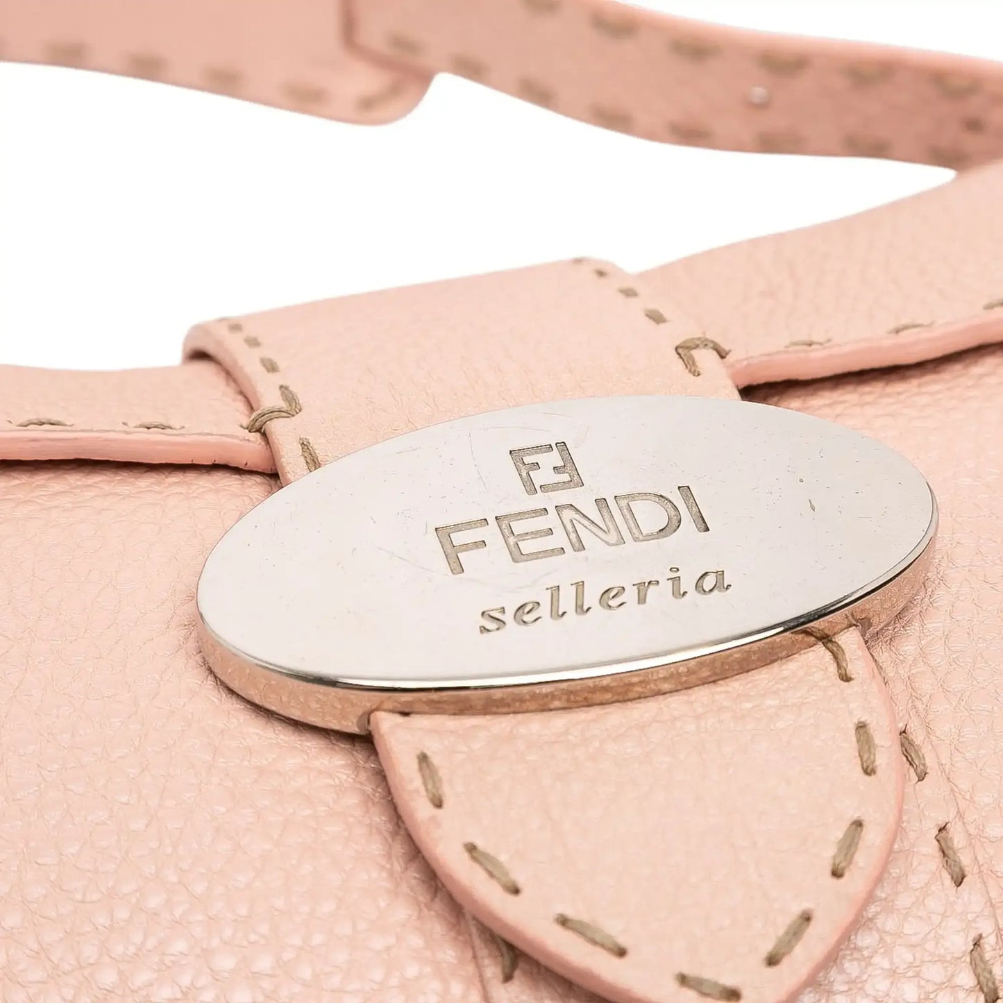 Fendi Leather Selleria Shoulder Bag