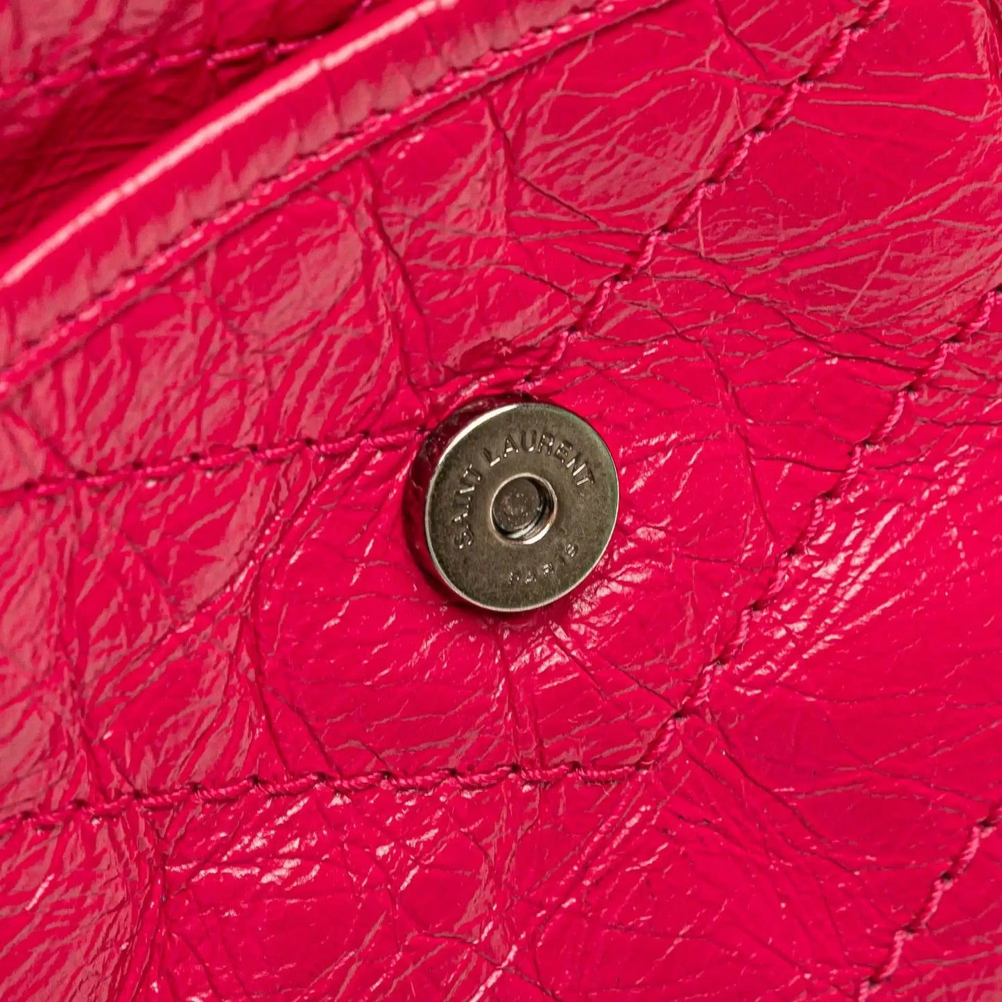 Saint Laurent Baby Crinkled Calfskin Monogram Niki Bag