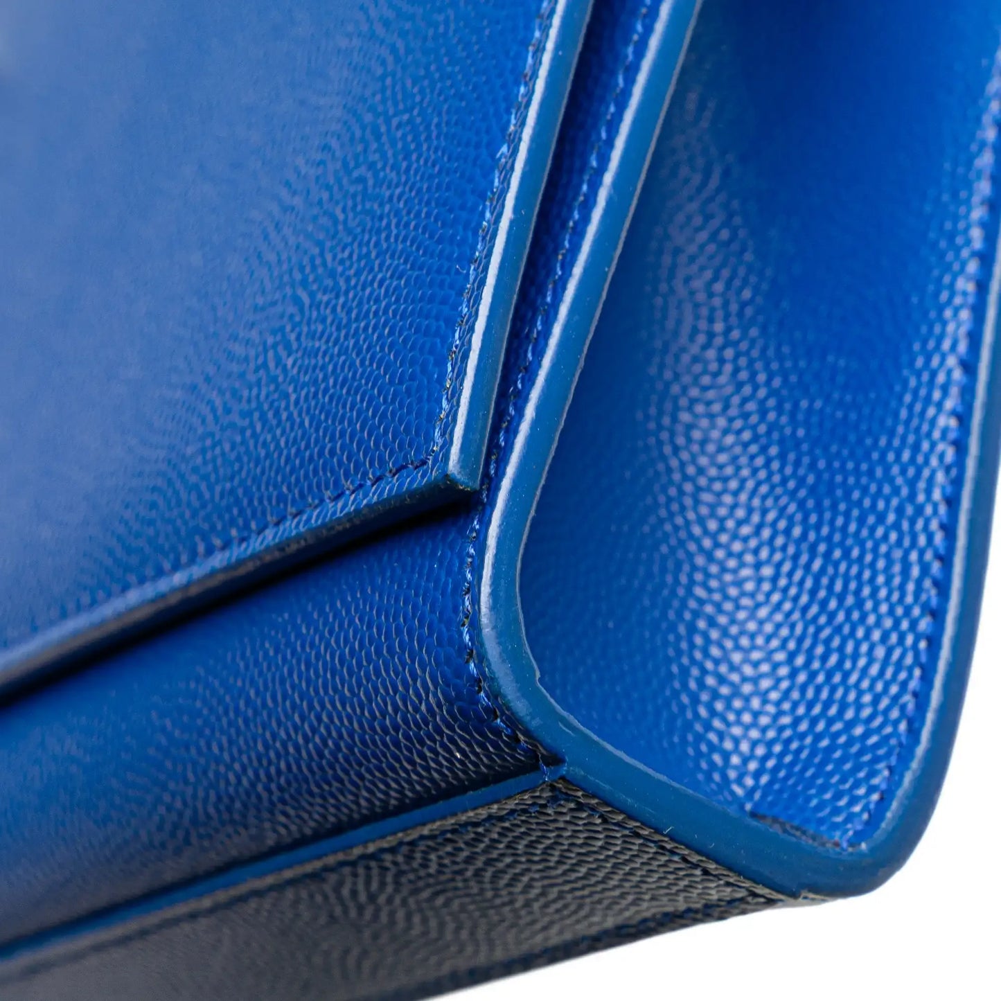 Saint Laurent Grain de Poudre Monogram Cassandre Clutch