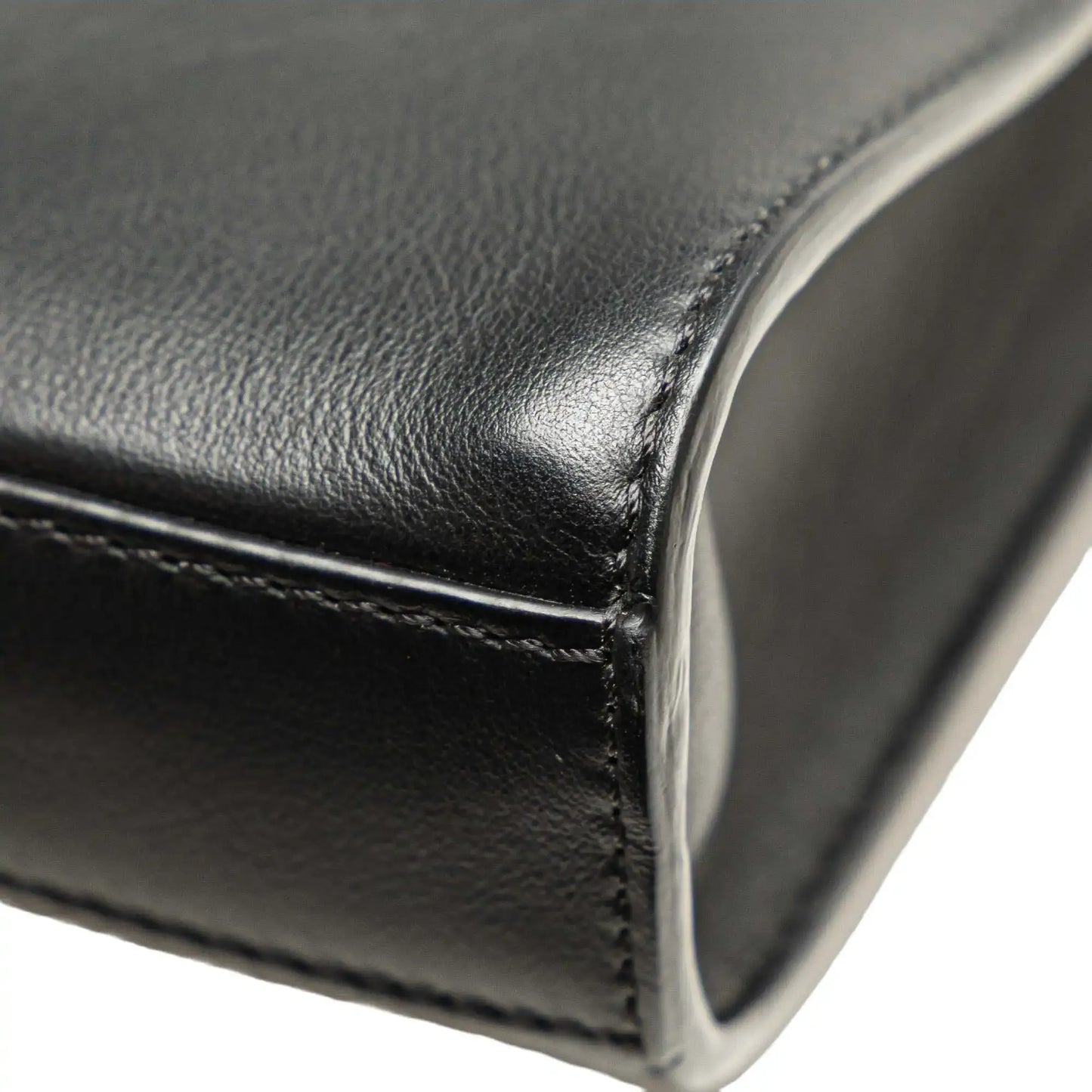 Fendi Medium Zucca Embossed Leather Peekaboo Iconic Business Bag