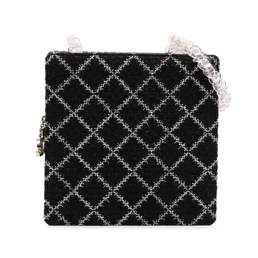 Chanel Tweed and Resin Zipped Chain Shopping Bag
