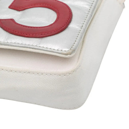 Chanel CC Canvas and Metallic Lambskin No. 5 Chain Flap