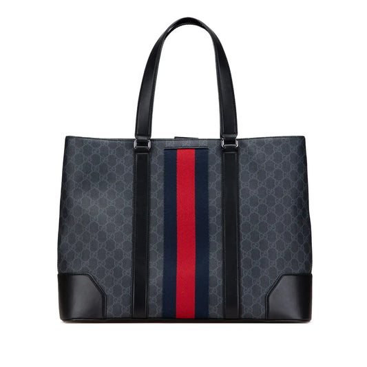 Gucci Large GG Supreme Web Tote