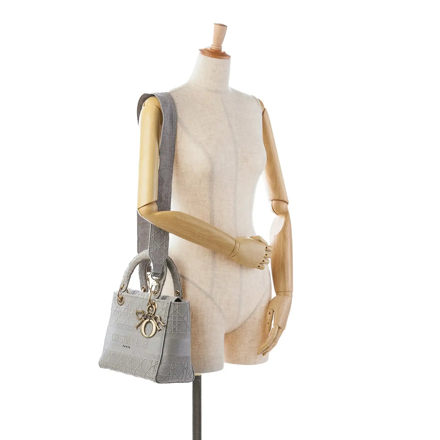 Dior Medium Canvas Cannage Lady D Lite