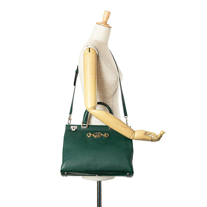 Gucci Medium Zumi Leather Satchel