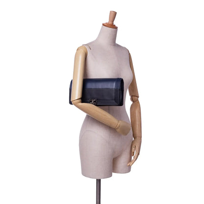 Chanel Bicolor Lambskin Boy Clutch