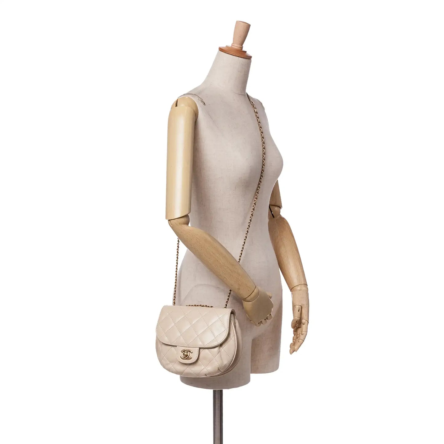 Chanel Small Aged Calfskin Bubble CC Flap
