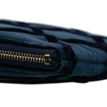 Chanel Medium CC Quilted Velvet O Case Clutch