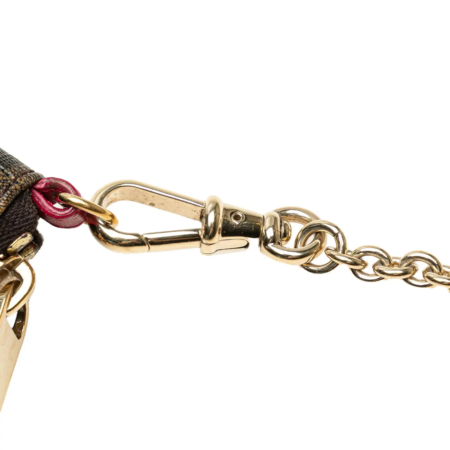 Fendi Zucca Spalmati Chain Pochette