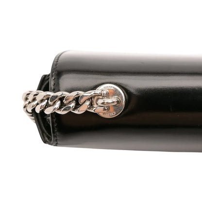 Celine Shiny Calfskin Claude Chain Shoulder Bag