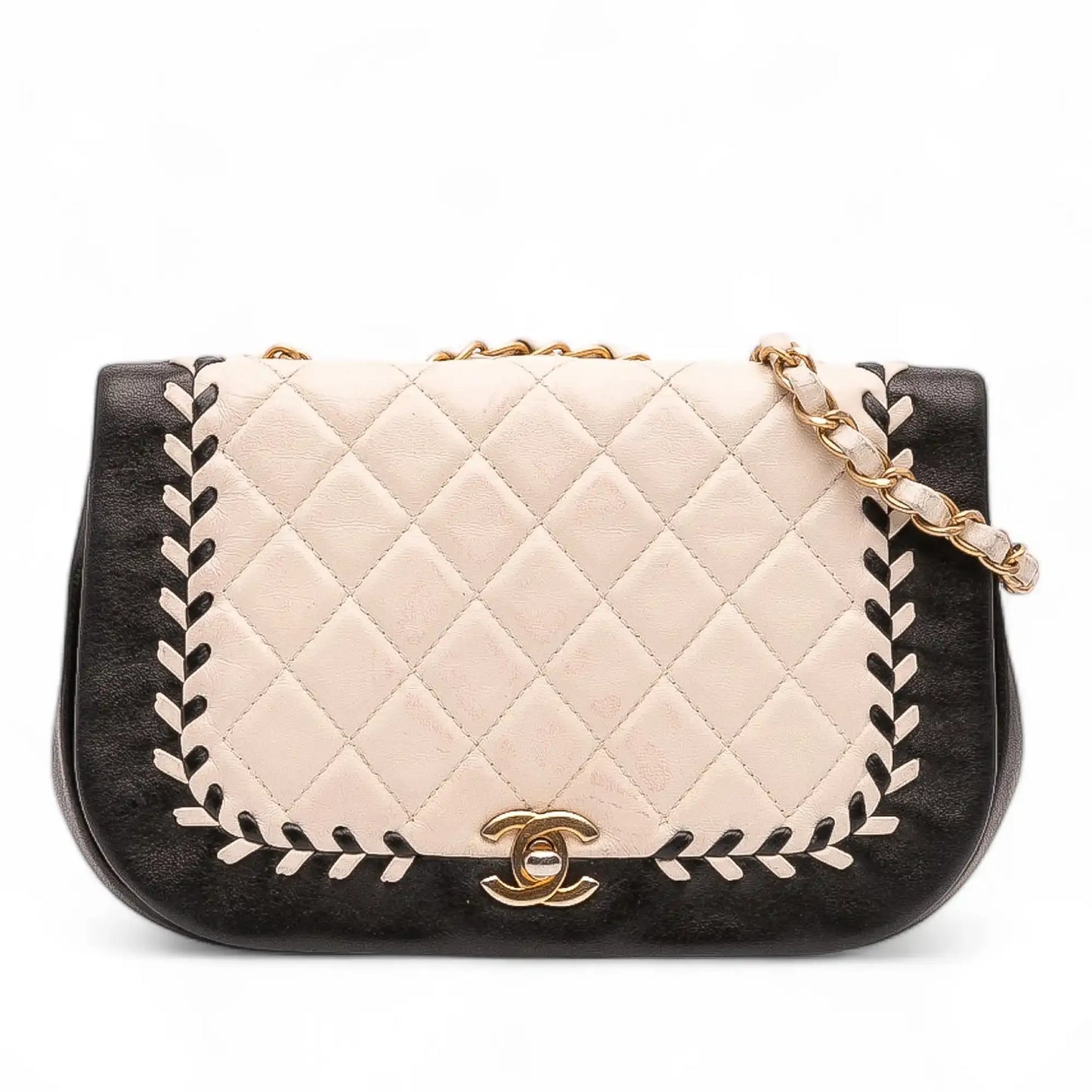 Chanel Small Bicolor Calfskin Braided Chic Flap