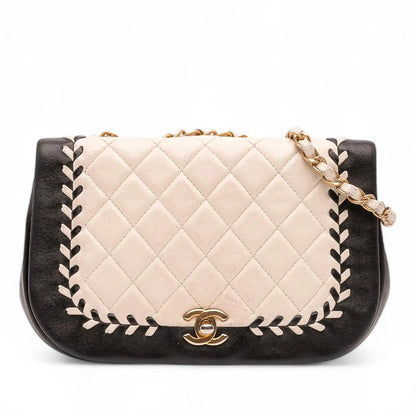 Chanel Small Bicolor Calfskin Braided Chic Flap