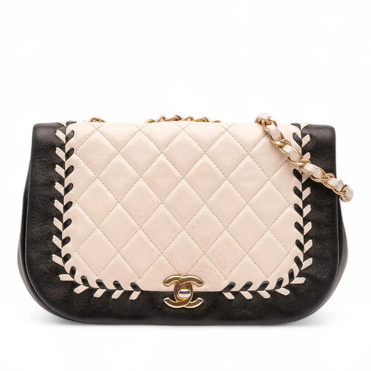 Chanel Small Bicolor Calfskin Braided Chic Flap