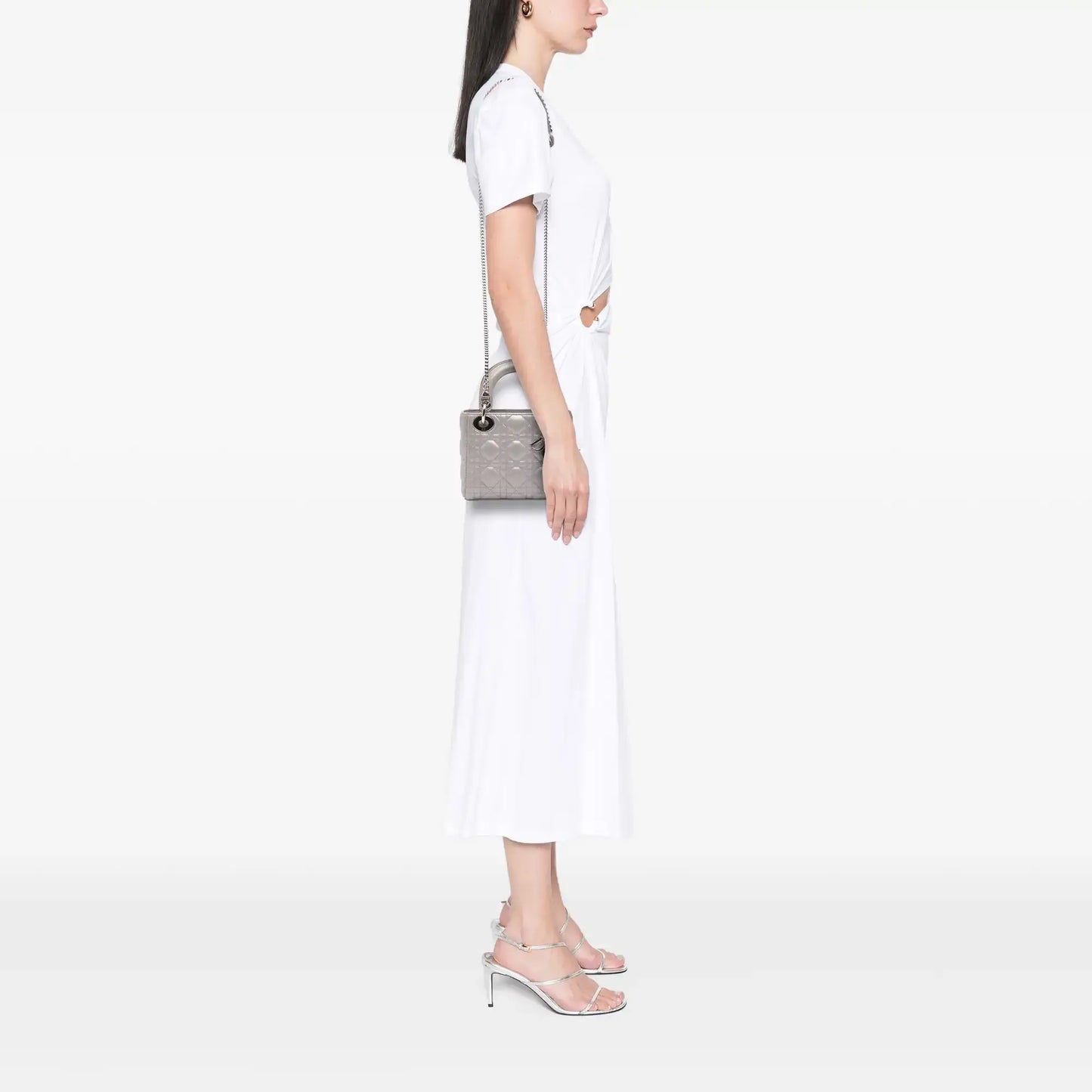 Dior Mini Iridescent Lambskin Cannage Lady Dior