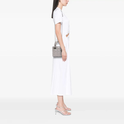 Dior Mini Iridescent Lambskin Cannage Lady Dior