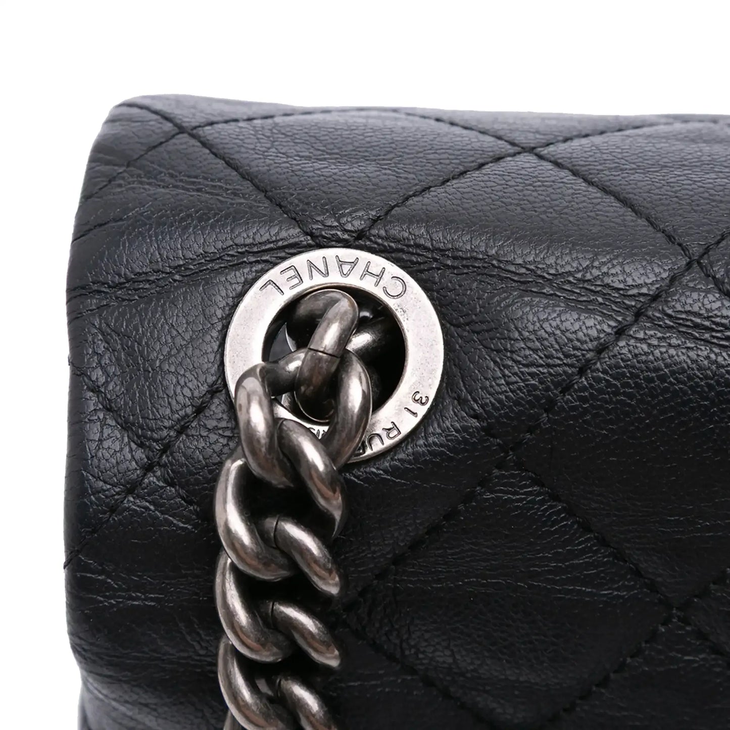 Chanel Large Quilted Goatskin City Rock Flap