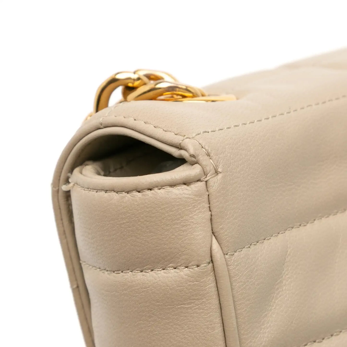Celine Matelasse Goatskin Monochrome Chain Shoulder Bag