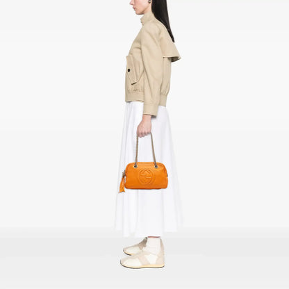 Gucci Leather Soho Chain Zip Shoulder Bag