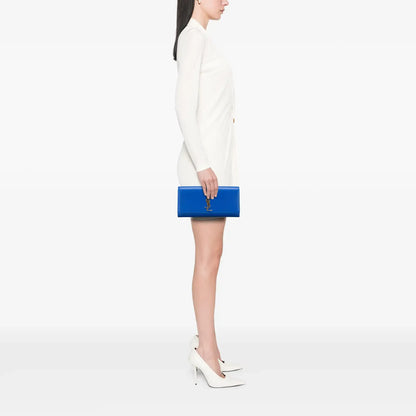 Saint Laurent Grain de Poudre Monogram Cassandre Clutch