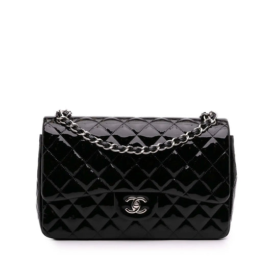 Chanel Jumbo Classic Patent Double Flap
