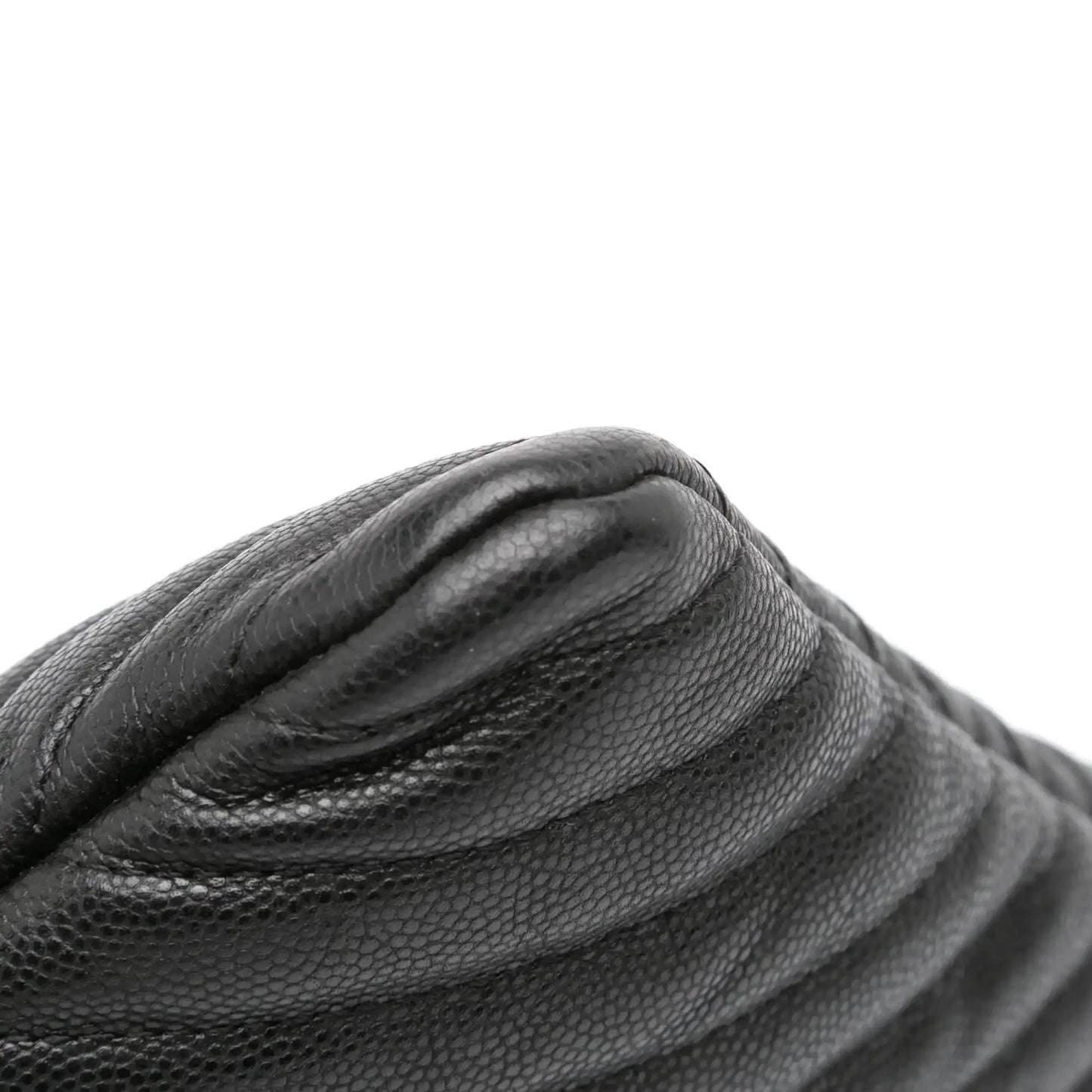 Chanel Large CC Chevron Caviar O Case Clutch